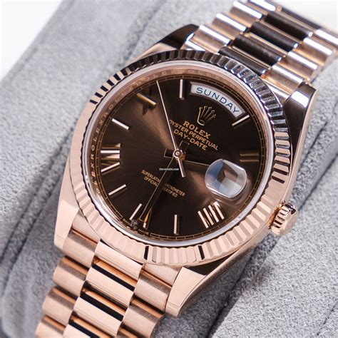 rolex steal gold chocolate|rolex day date watches.